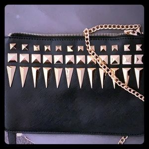 MMS black & gold crossbody